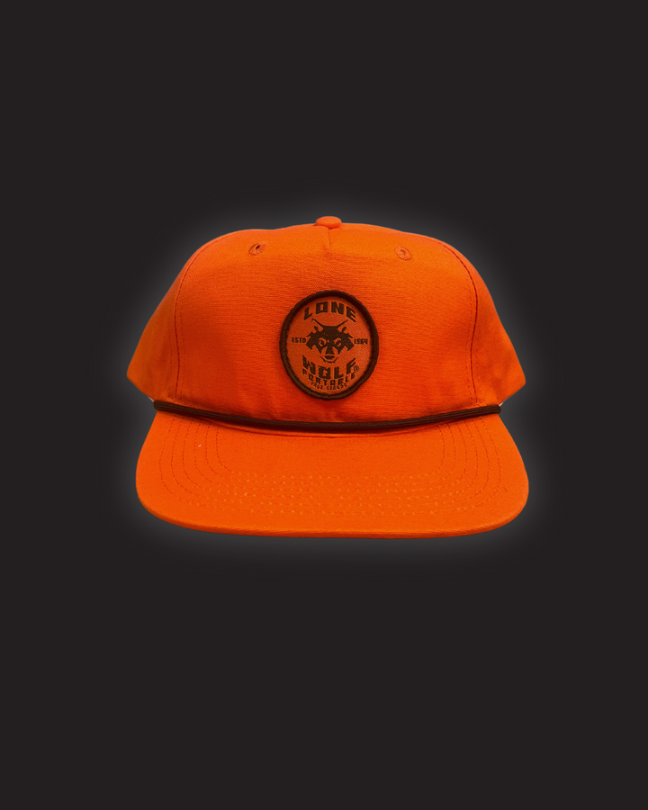 BLAZE ORANGE ROPE TRUCKER
