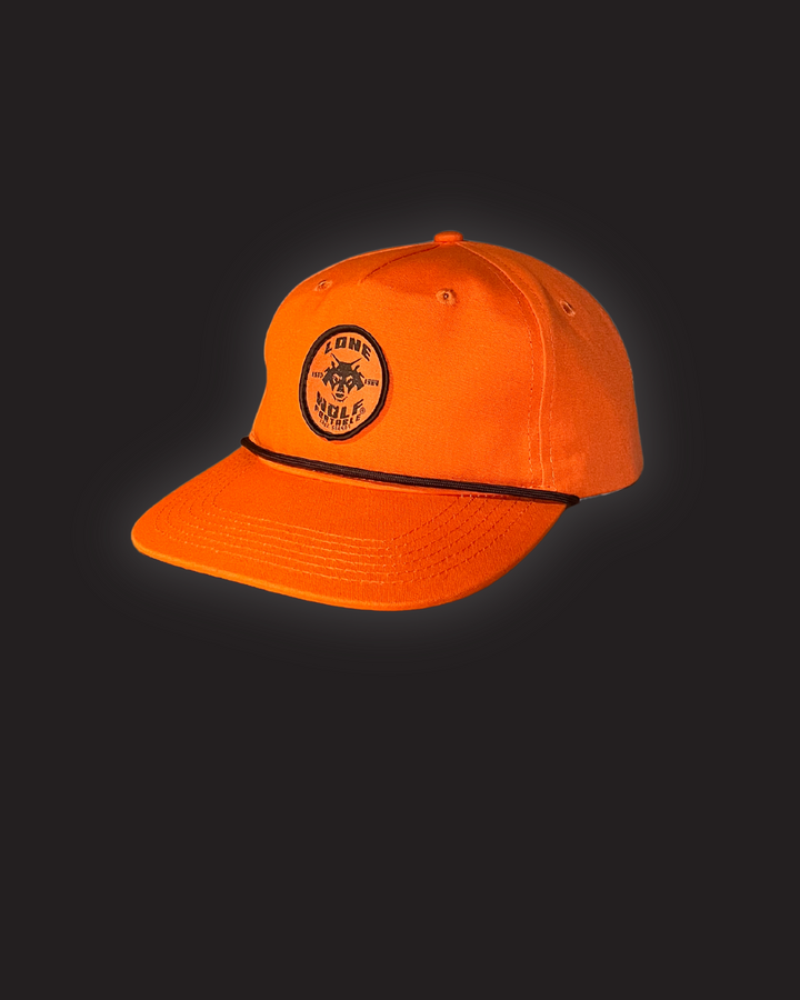 BLAZE ORANGE ROPE TRUCKER