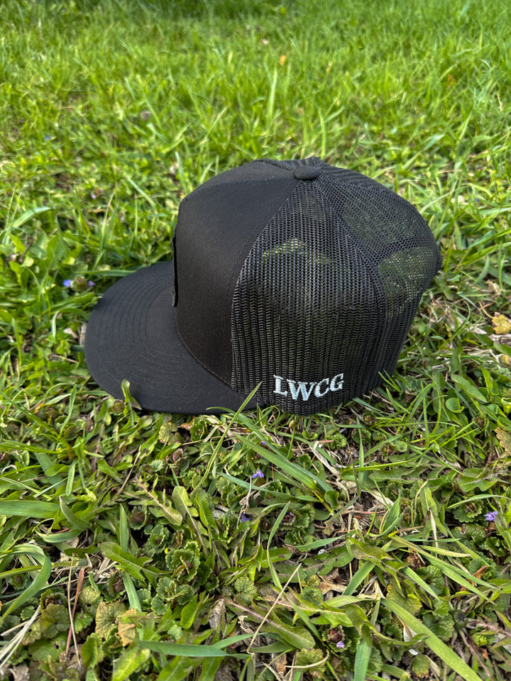 Wolf Head Flat Bill Trucker Hat