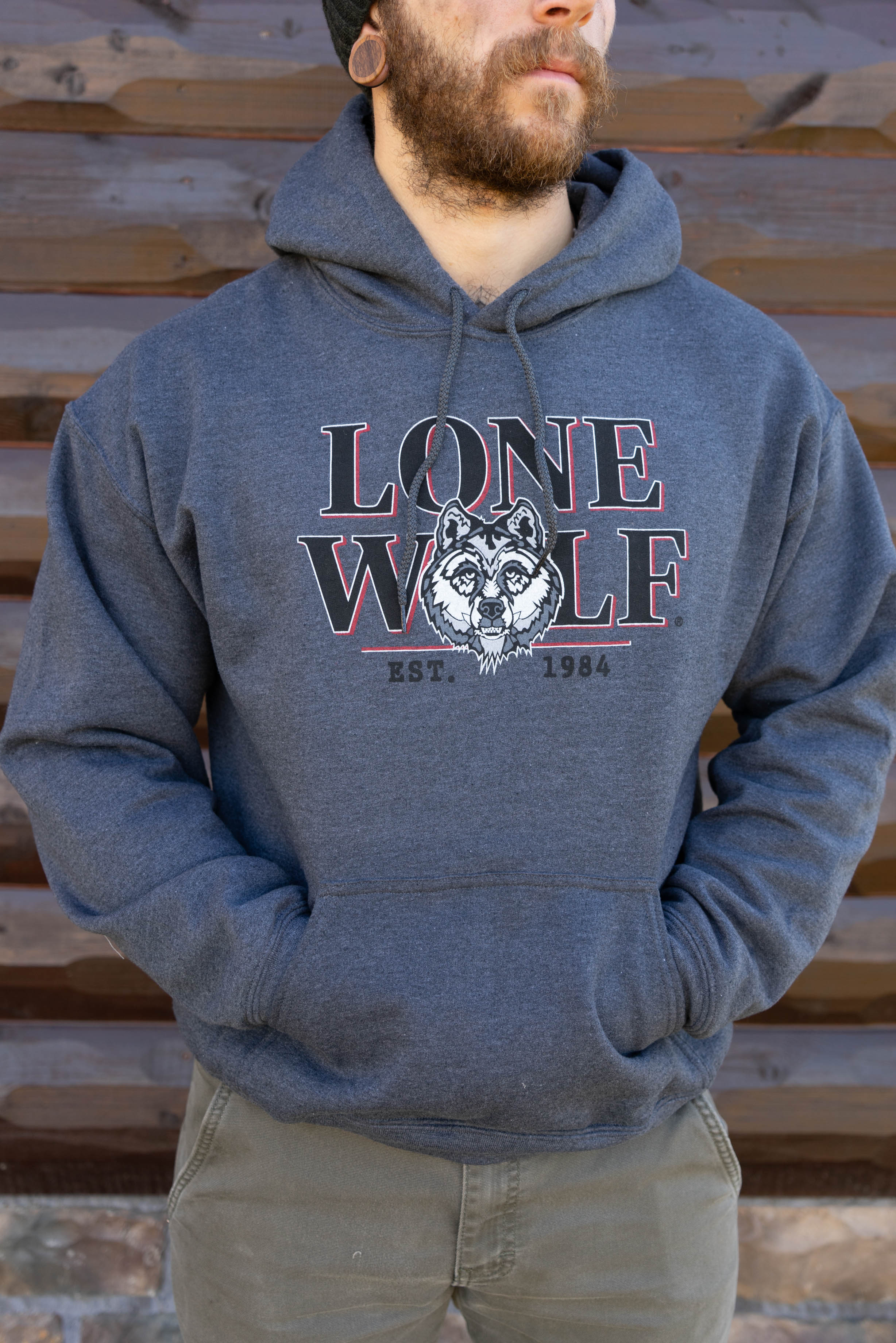 Lone Wolf Men's Hooded Sweatshirt