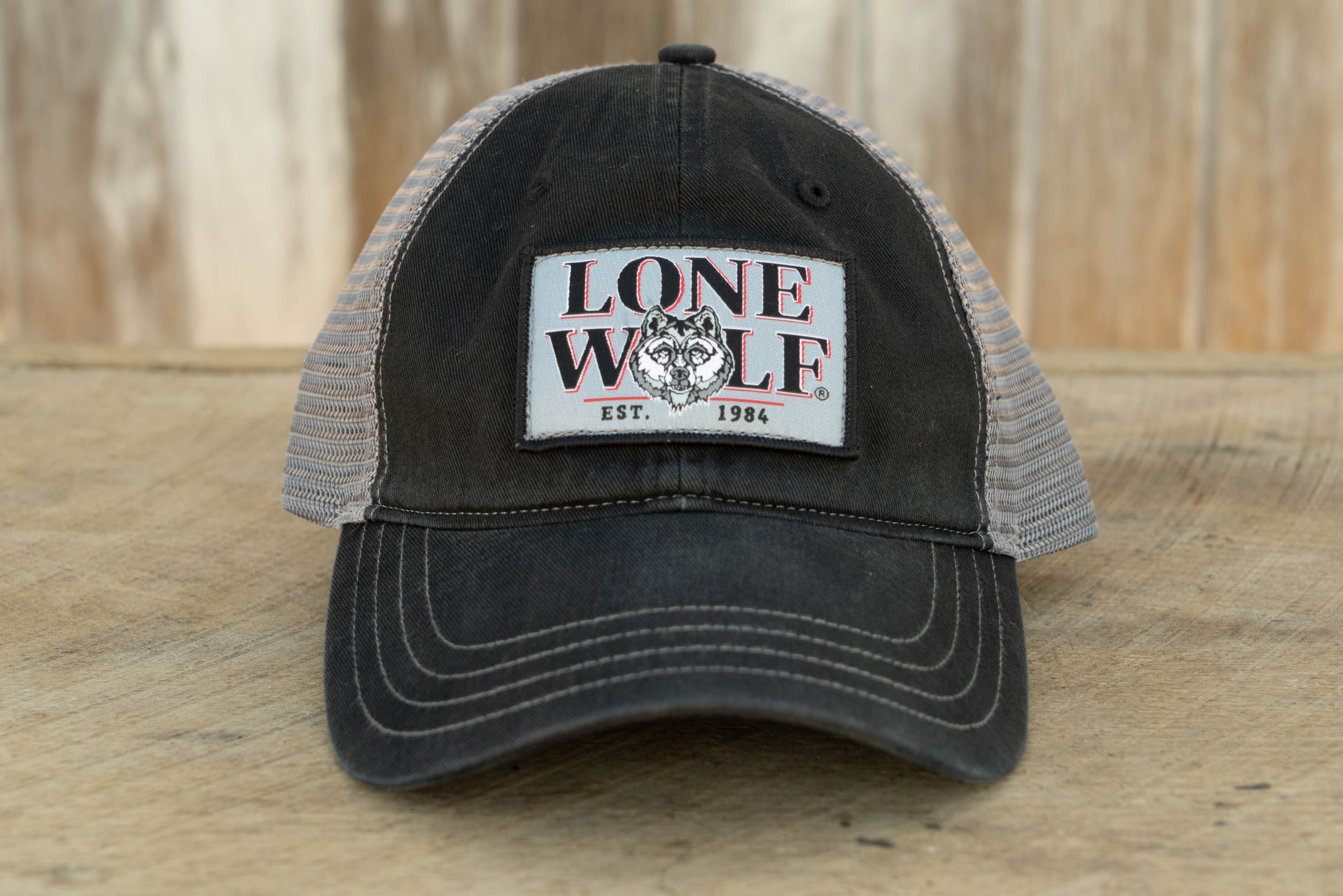 Lone Wolf Garment Washed Trucker Hat
