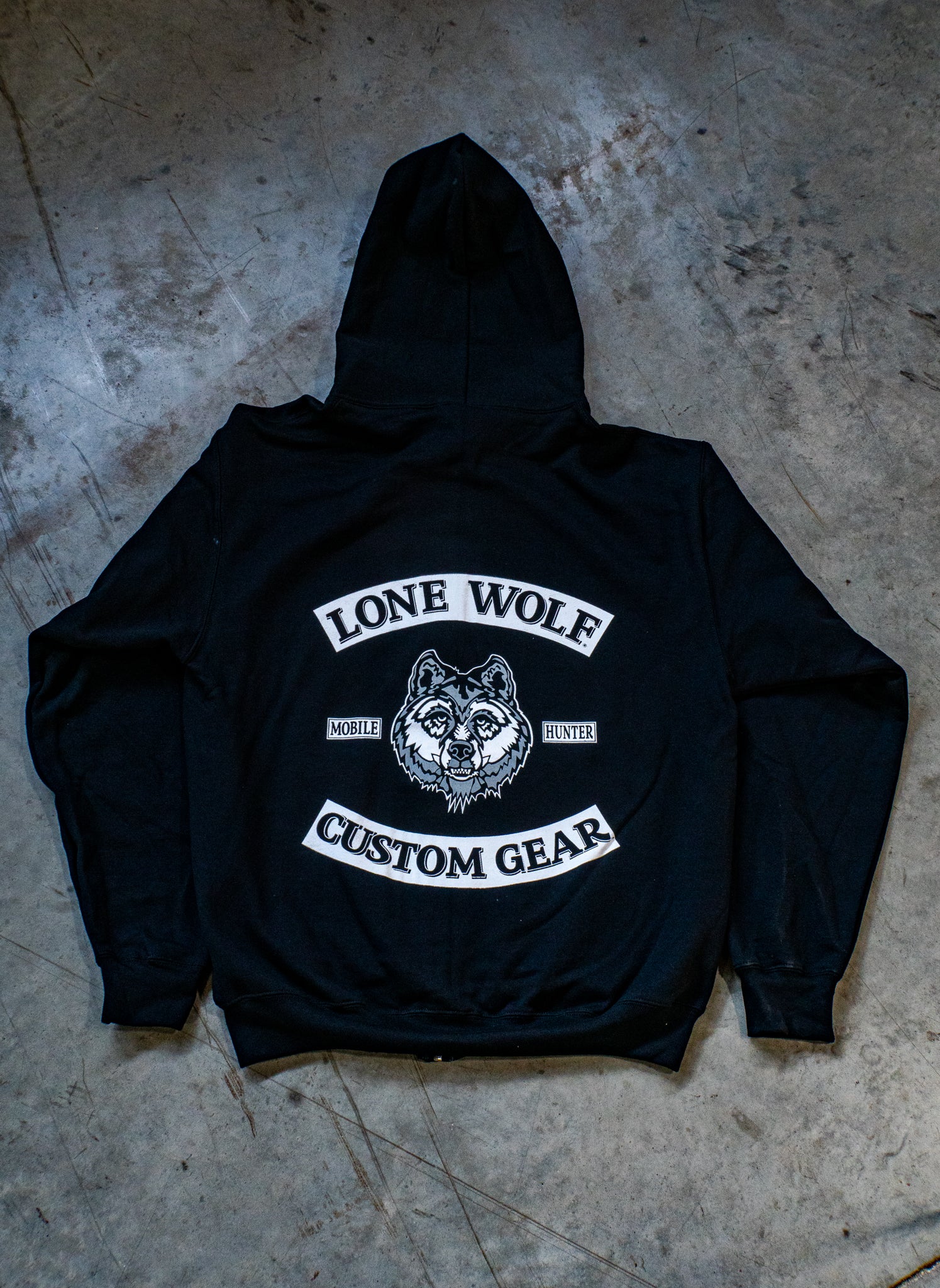 Lone Wolf Custom Gear Rocker Full Zip Hoodie