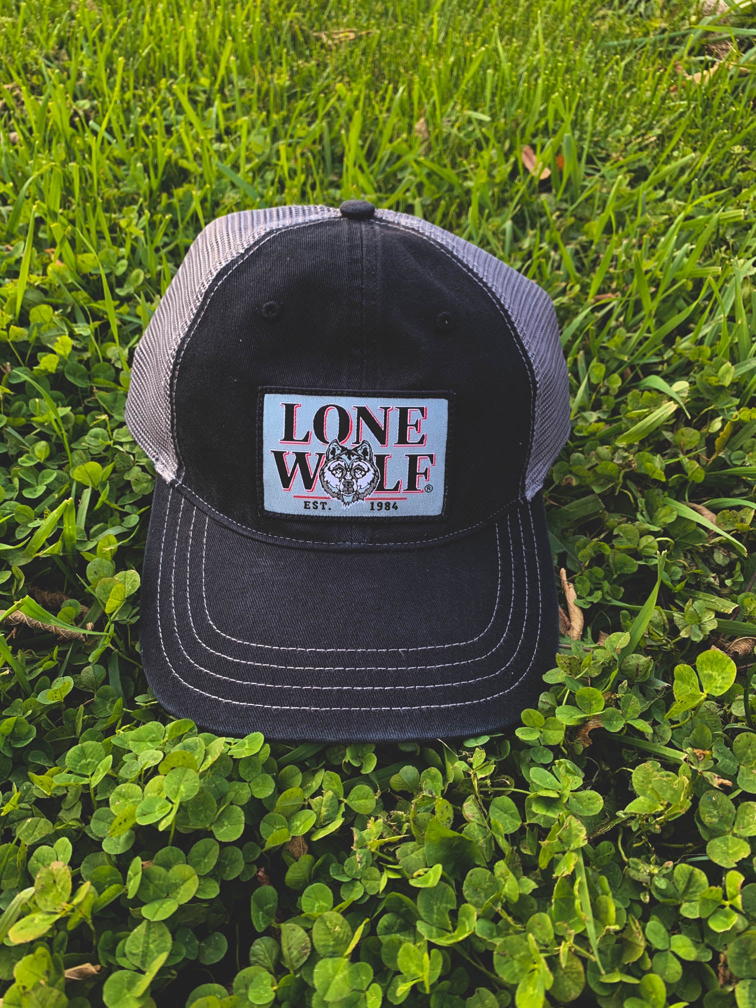 Lone Wolf Garment Washed Trucker Hat