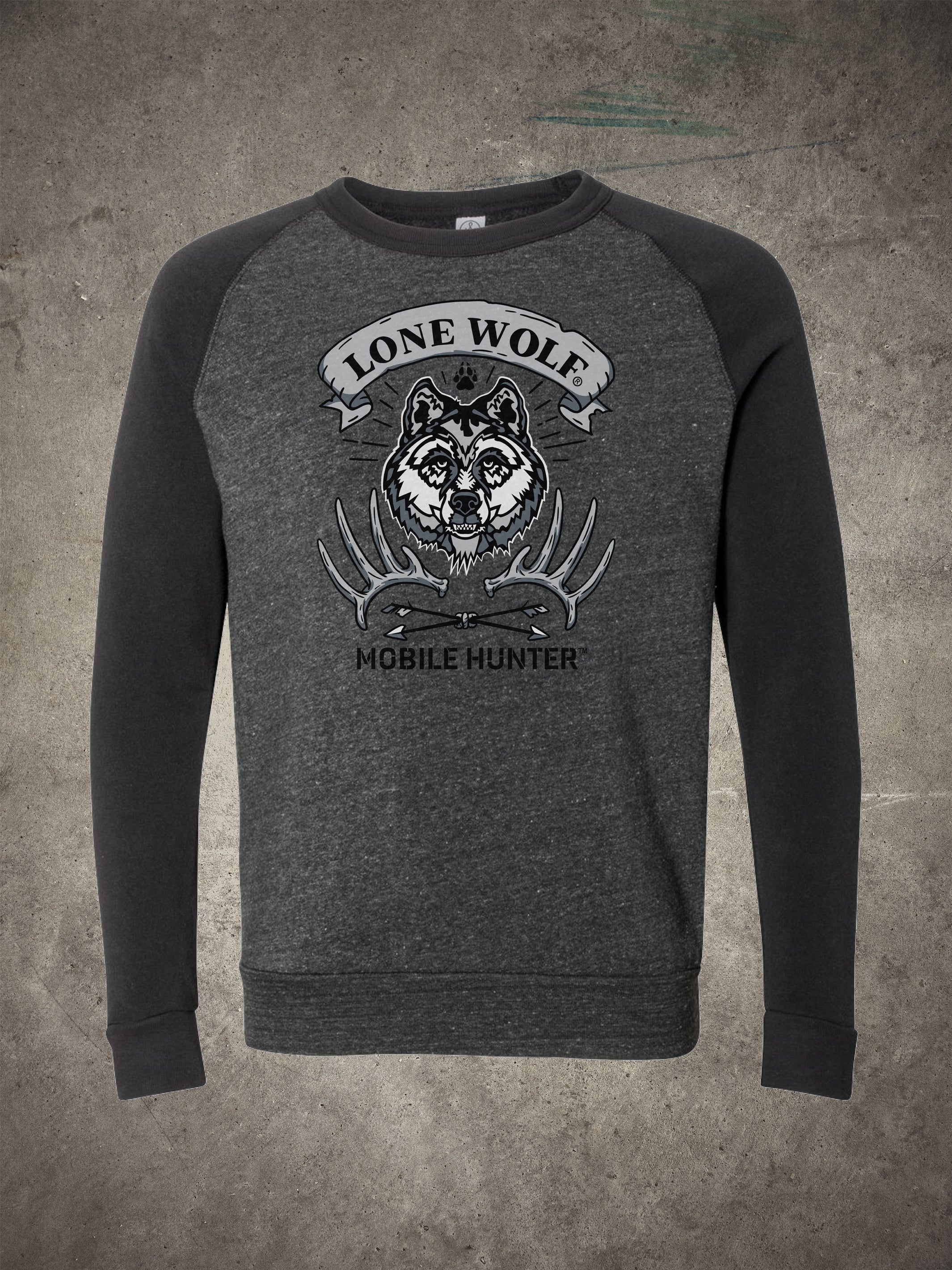 Lone Wolf Mobile Hunter Crew Neck