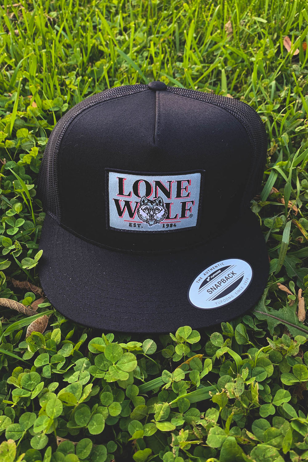 Lone Wolf Est. 1984 Flat Bill Trucker Hat